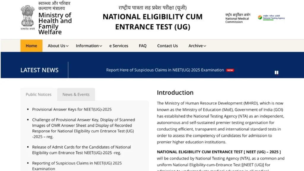 NEET UG Result 2025: अभी डाउनलोड करें अपना रिज़ल्ट!✅ 1 NEET UG Result 2025