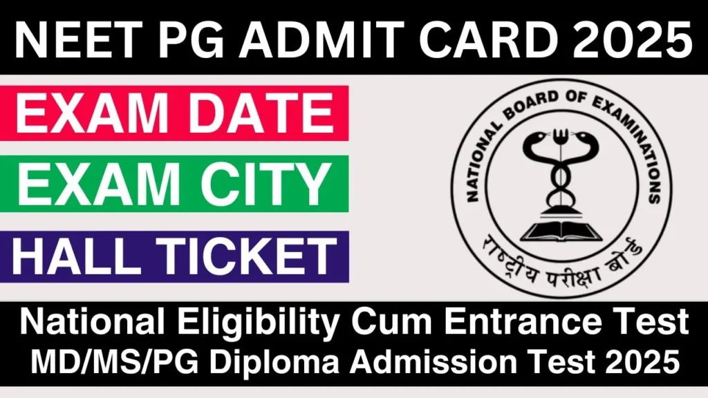 NEET PG Exam Date 2025: यहाँ जानें कब होगी NEET PG की परीक्षा और डाउनलोड करें एडमिट कार्ड 2